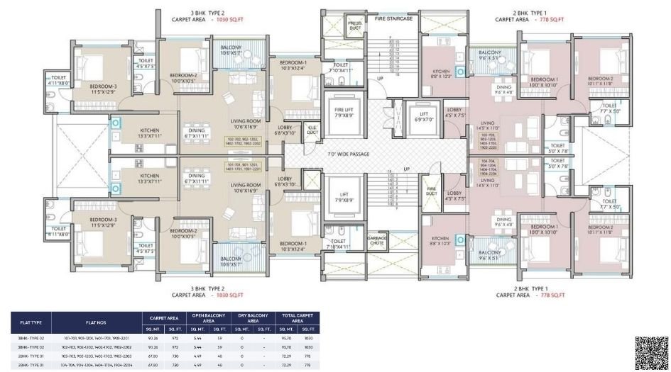 West-World-Tower-3-Typical-Floor-Plan